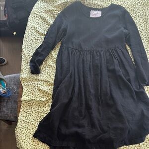 notPerfectLinen Black Long Sleeve MAMA Casual Sundress